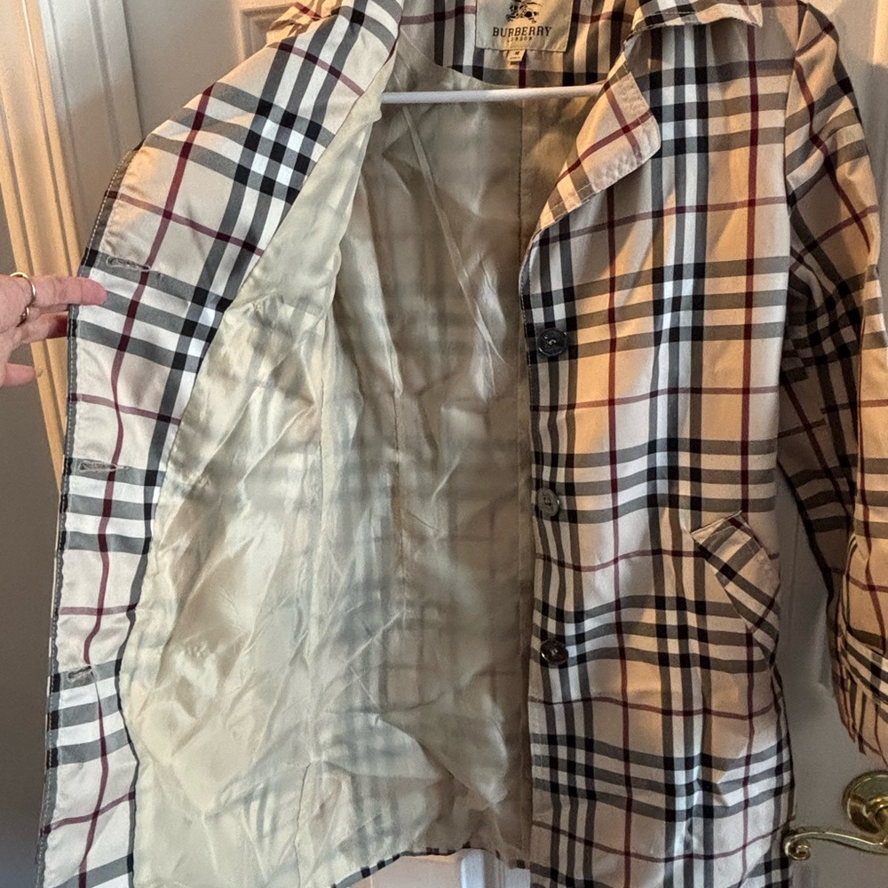 Plaid Double-Breasted Girls Coat - Picture 5 of 5
